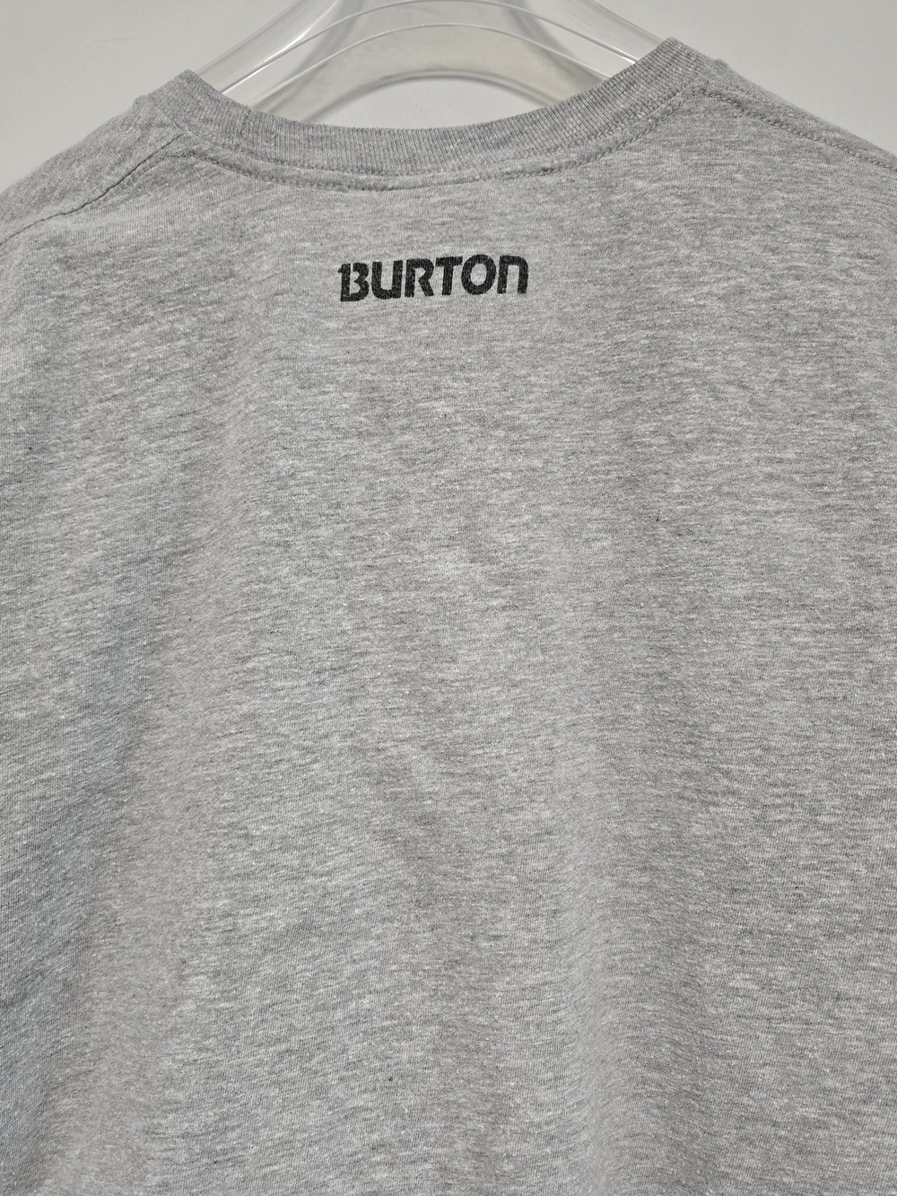 Burton Men’s Gray Logo T-Shirt Y2k Vibtage Burton - Picture 5 of 6